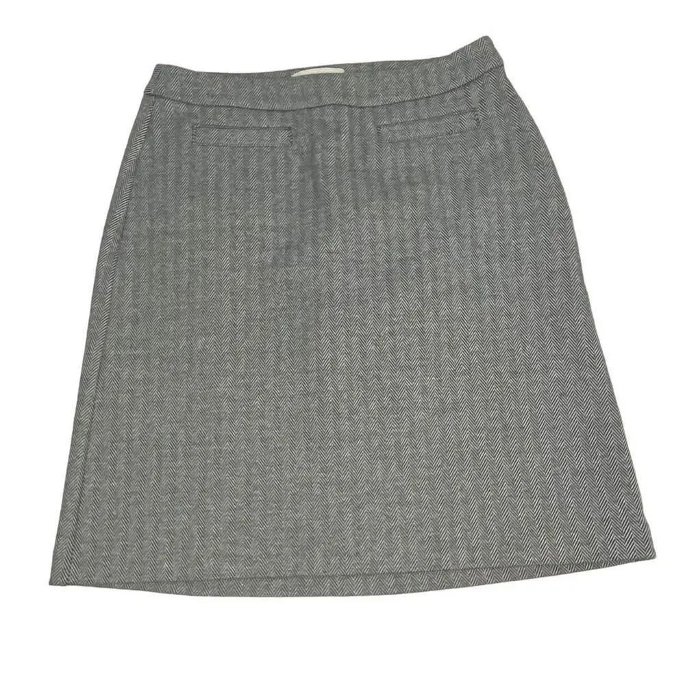 Talbots Women's Herringbone Skirt 6 Petite